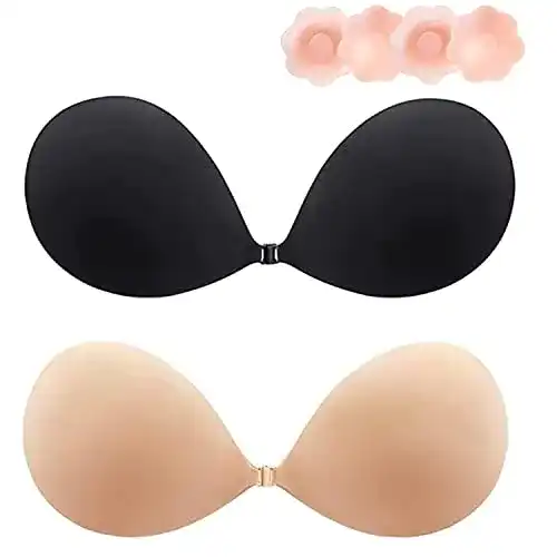Rückenfreier BH Lnmyic Klebe BH Push up, 2 Stück BH Rückenfrei