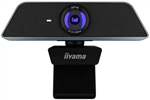 4K-Webcam iiyama UC CAM120UL-1 Konferenz-Webcam mit 4K-Auflösung,