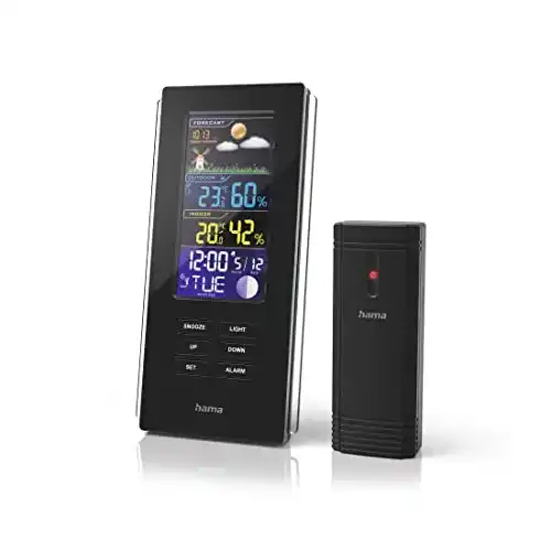 Die beste Hama-Wetterstation Hama, Funk mit Außensensor „Color Edge“ 2026 Test Bestseller Hama-Wetterstation Hama, Funk mit Außensensor „Color Edge“