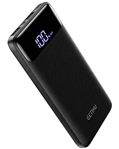 Powerbank mit Taschenlampe GETIHU Power Bank 10000mAh