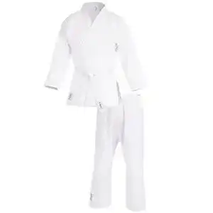 Judoanzug Ultrasport mit Weißem Gürtel, Weiß, 100, 10581