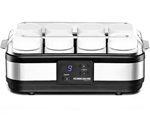 Joghurtbereiter Rommelsbacher JG 40, LCD Display, Zeitschaltuhr