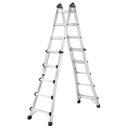 Teleskopleiter Hailo M80 Alu-Multifunktionsleiter, 4 x 5 Sprossen