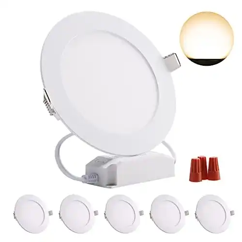 LED-Einbaustrahler Greenclick 5er 9W LED Rund Panel Dimmbar