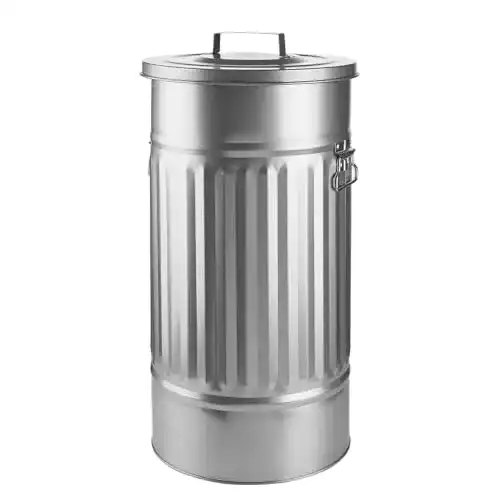 Metalltonne Butlers Retro-Mülltonne OSKAR 40 Liter, Tragegriffe