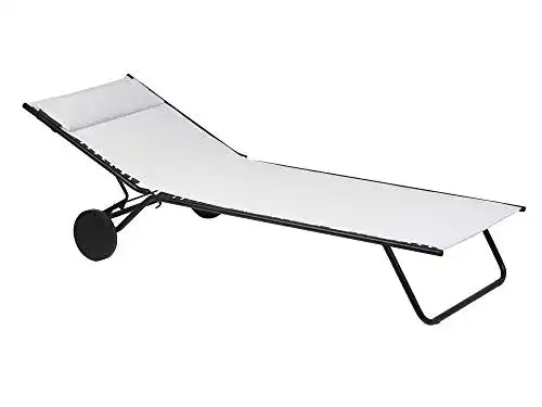 Lafuma-Liegestuhl Lafuma Miami, Ecume, 198.5 x 77 x 31.5 cm