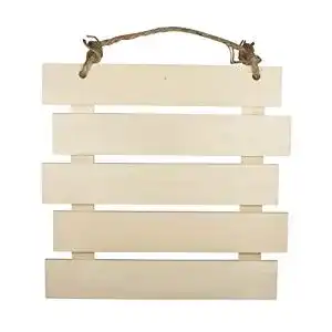 Holzschild Rayher aus Latten, zum Hängen, Blanko Holzbild