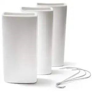 Luftbefeuchter Verdunster Ligano ® weiß, Keramik, 3 Stück