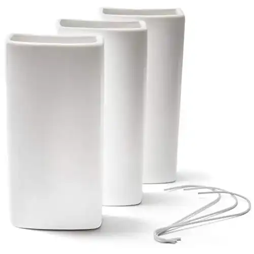 Luftbefeuchter Verdunster Ligano ® weiß, Keramik, 3 Stück