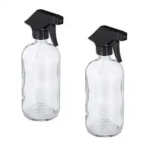 Glassprühflaschen Relaxdays Sprühflasche Glas, Set, 2x 500ml