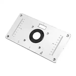Einlegeplatte Oberfräse Zerodis Aluminium mit 4 Ringen