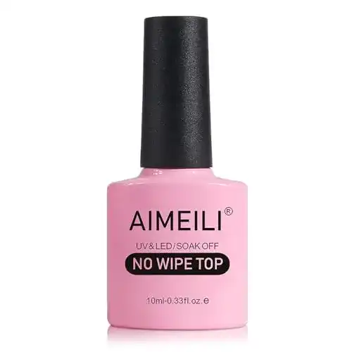Top Coat AIMEILI No Wipe Überlack UV LED Gellack 10ml