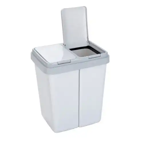 Doppel-Mülleimer axentia 235168 Zweimer Müllbehälter