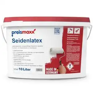 Abwaschbare Wandfarbe Preismaxx Seidenlatex Wandfarbe 10 L