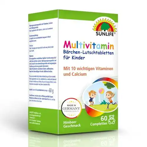 Vitamine für Kinder Sunlife Multivitamin Bärchen-Lutschtabletten