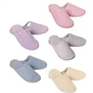 Hotelslipper Luckxing 5 Paar Bunt Hausschuhe Set Badeslipper