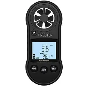 Windmesser Proster Digitales Anemometer LCD Anzeige