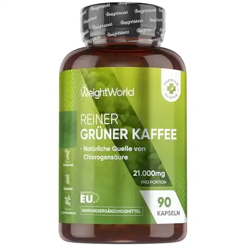 Grüner Kaffee WeightWorld Kapseln – 7000mg je Kapsel