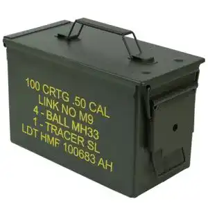 Metallkiste HMF 70011 Munitionskoffer, US Ammo Box, grün