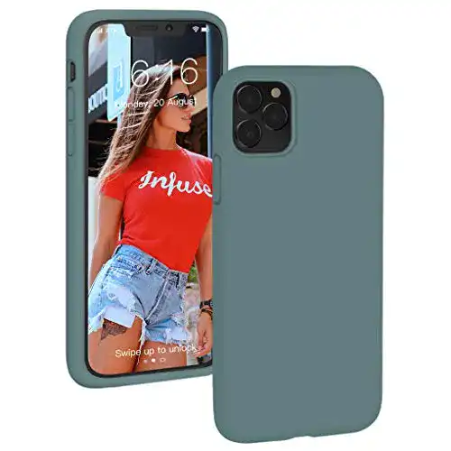 iPhone 11 Pro Max Hülle ProBien, Silikon Stoßfest mit Microfiber