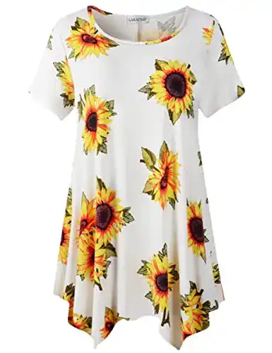 Bluse LARACE Damen-Tunika, lockere Passform, bequem