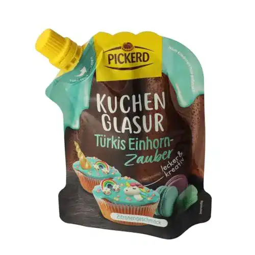 Kuchenglasur PICKERD “EINHORN – ZAUBER” (türkis / 125 g) ZITRONEN
