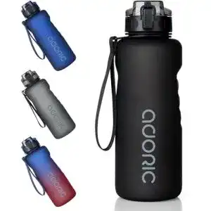 Trinkflasche Fitness Adoric Trinkflasche auslaufsicher 1,5L BPA Frei