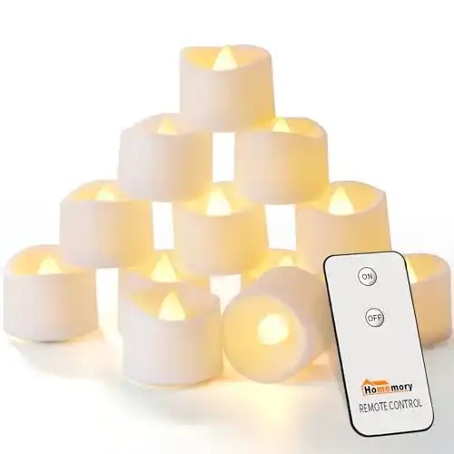 Die beste LED-Teelichter mit Fernbedienung Homemory 12 Stück Teelichter 2026 Test Bestseller LED-Teelichter mit Fernbedienung Homemory 12 Stück Teelichter