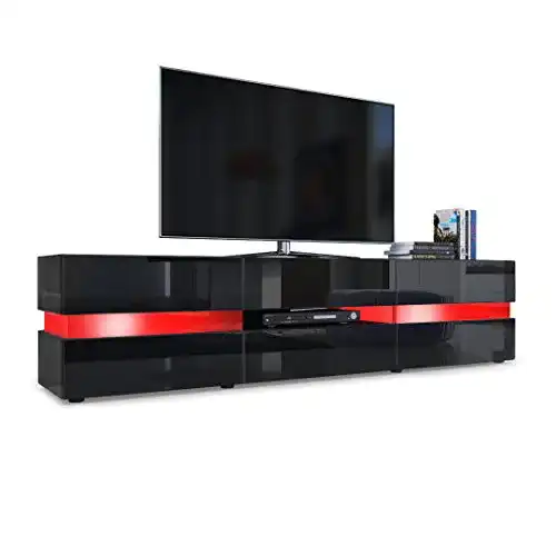 Die beste TV-Möbel Vladon Lowboard Flow, mit Ambient Light Verglasung 2026 Test Bestseller TV-Möbel Vladon Lowboard Flow, mit Ambient Light Verglasung