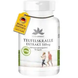 Teufelskralle-Kapseln herba direct Teufelskralle Extrakt – 510mg