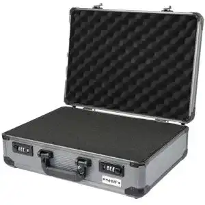 Fotokoffer HMF 14402-02 Alu, mit Rasterschaumstoff