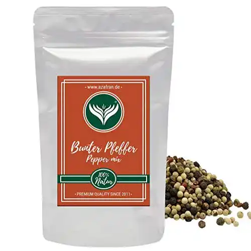 Die beste Bunter Pfeffer Azafran (Pfefferkörner ganz) 250g 2026 Test Bestseller Bunter Pfeffer Azafran (Pfefferkörner ganz) 250g