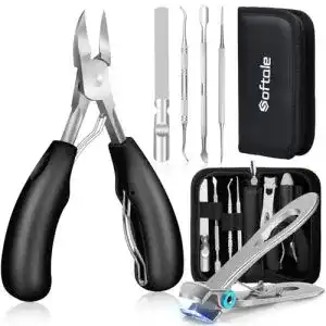Fußpflege-Geräte Softale Profi Fußnagelzange Set, Super scharf