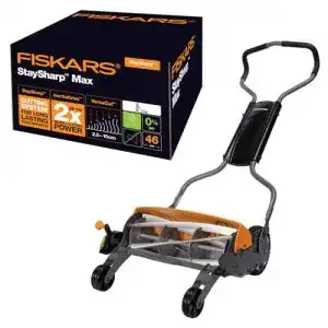Spindelmäher Fiskars , Rasenmäher Schnittbreite: 46 cm, StaySharp