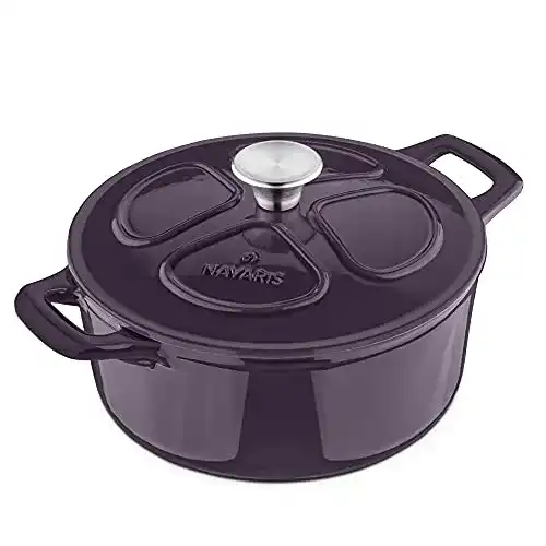 Die beste Gusseisen-Topf 24 cm Navaris Bratentopf Kochtopf 3,5l 2026 Test Bestseller Gusseisen-Topf 24 cm Navaris Bratentopf Kochtopf 3,5l