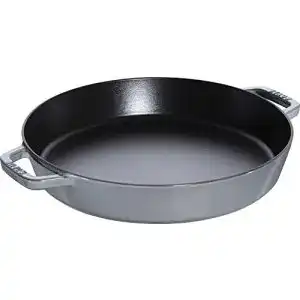 Staub-Pfanne STAUB Bratpfanne mit zwei Griffen, 34 cm Grau