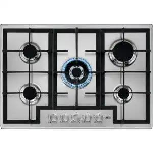 Gaskochfeld 75 cm AEG HGB75400SM Slim Line, 75 cm, 5 Brenner