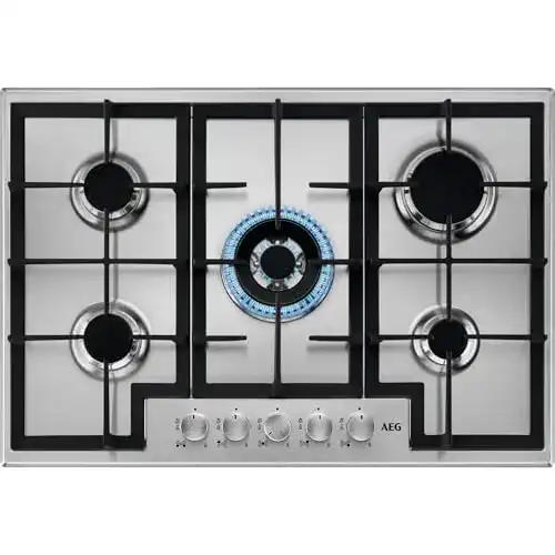 Die beste Gaskochfeld 75 cm AEG HGB75400SM Slim Line, 75 cm, 5 Brenner 2026 Test Bestseller Gaskochfeld 75 cm AEG HGB75400SM Slim Line, 75 cm, 5 Brenner