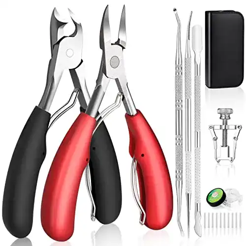 Fußpflege-Geräte modacraft 7 Stück Profi Fußnagelzange Set
