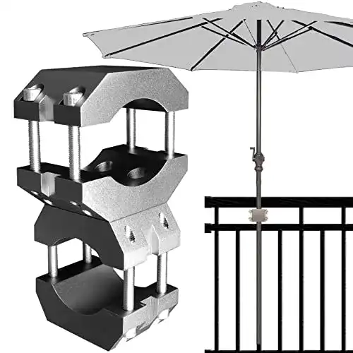 Sonnenschirmhalter-Balkongeländer KD-TECH aus Aluminium