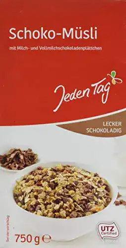 Die beste Schoko-Müsli Jeden Tag, 750 g 2026 Test Bestseller Schoko-Müsli Jeden Tag, 750 g