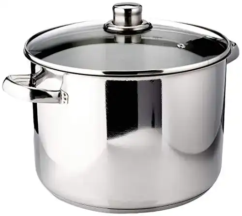 Suppentopf KRÜGER Karl Krüger A26 Topf, Edelstahl, silber, 24 cm