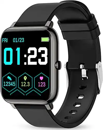EKG-Uhr Popglory Smartwatch, Fitness Tracker, Blutdruckmessung