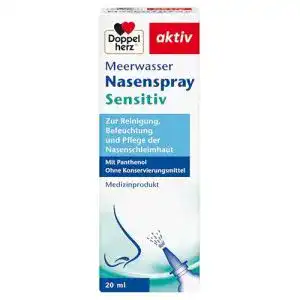 Meerwasser-Nasenspray Doppelherz, Sensitiv, 20 ml, isotonisch