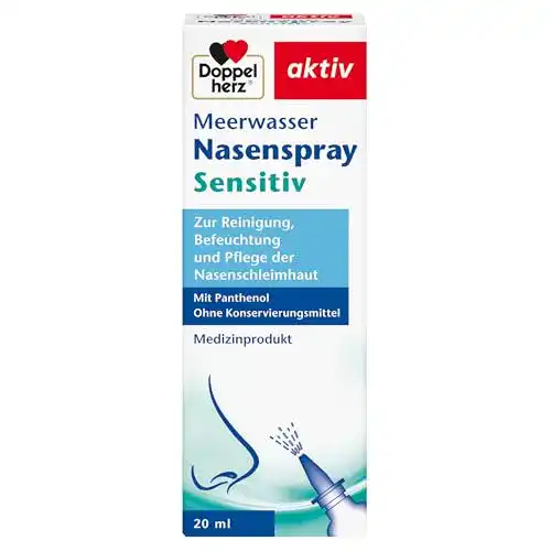 Meerwasser-Nasenspray Doppelherz, Sensitiv, 20 ml, isotonisch