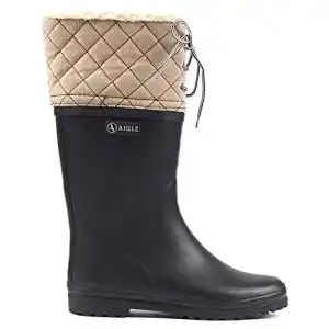 Gummistiefel Damen Aigle Damen Polka Giboulée Gummistiefel Blau