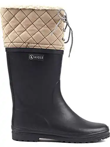 Gummistiefel Damen Aigle Damen Polka Giboulée Gummistiefel Blau