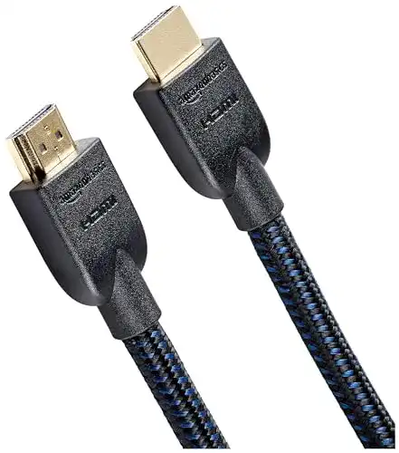 HDMI-Kabel (3m) Amazon Basics, geflochtenes HDMI-Kabel, 3 m