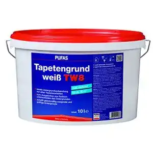 Tapetengrund (Weiß) PUFAS 12903000 TW8, weiß, 10 Liter
