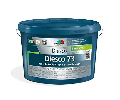 Wandfarbe Diessner Diesco 73 Premium Innenfarbe Weiß (5 Liter)